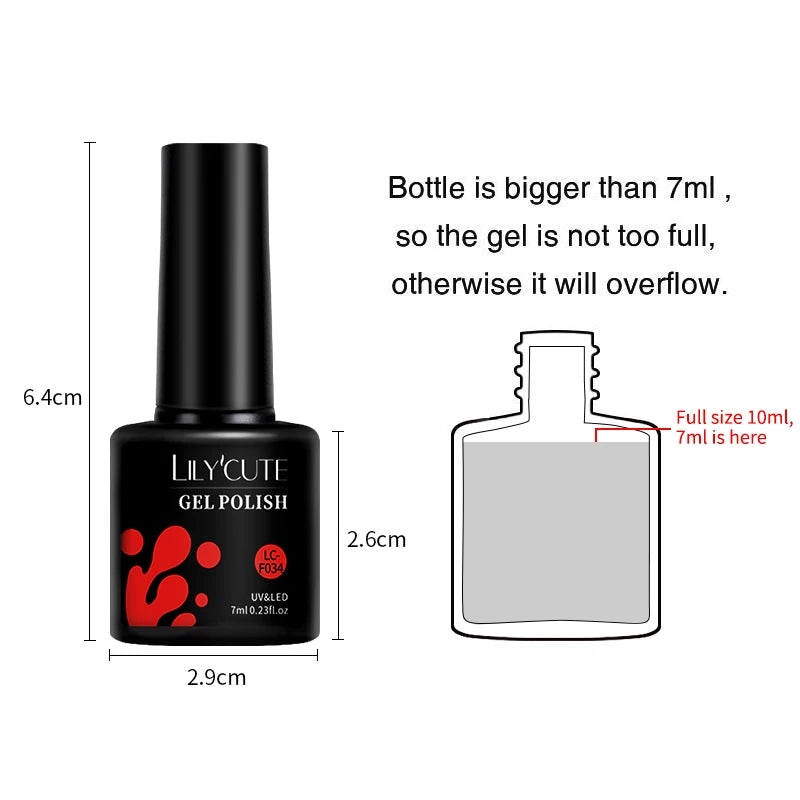 129 Colors 7ML Nail Gel Polish Nail Supplies Vernis Semi Permanent Nail Art Manicure Soak off LED UV Gel Nail Varnishes