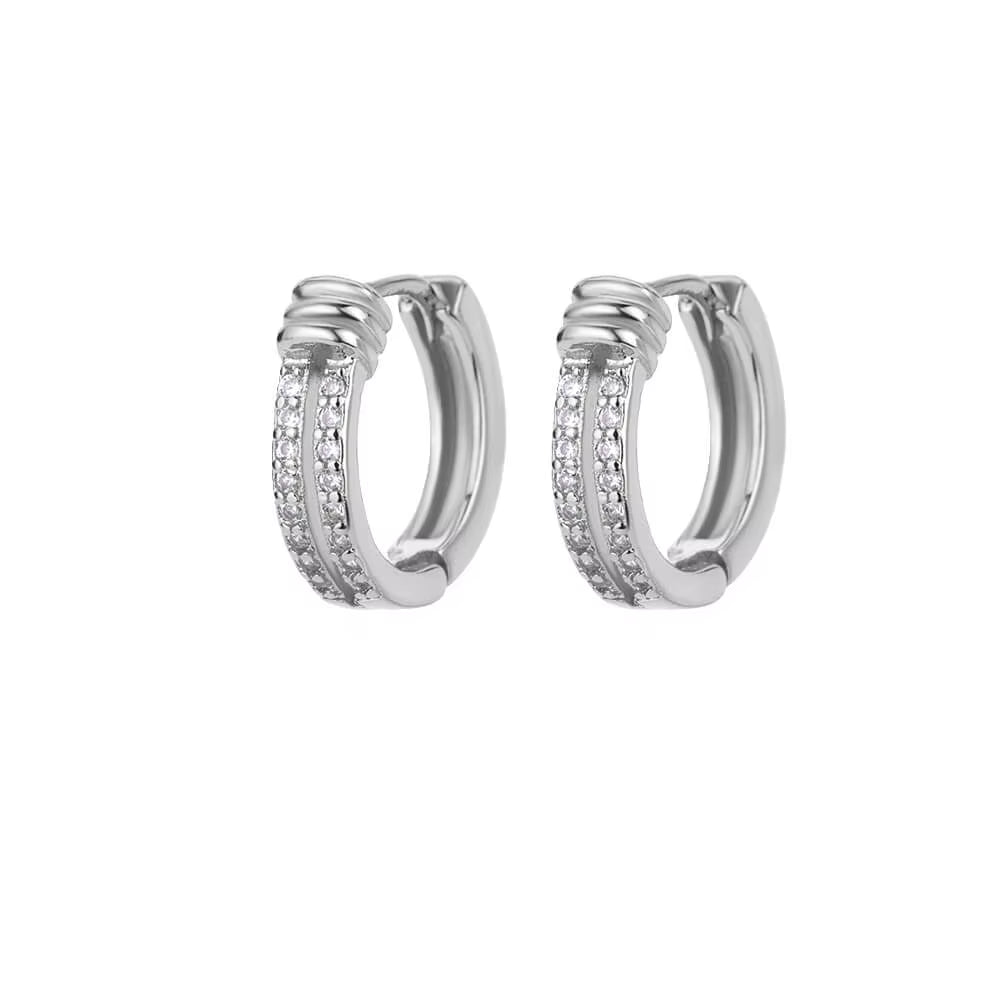 Circle Earrings for Women Vintage Punk Baroque Pearl Earrings Stainless Steel Ear Clip Women Jewelry Imitation Pearl Gift Mujer