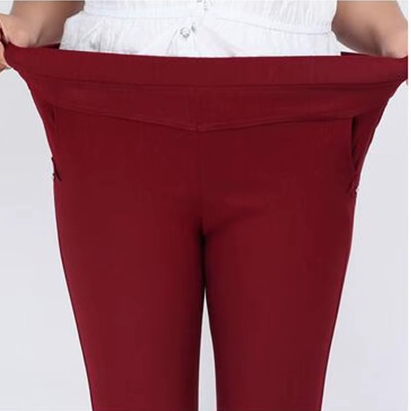 New Extra Large 6XL Women Pants Capris Pants High Waist Stretch Pencil Pants Skinny Trousers for Women Pantalon Sarouel Femme