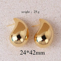 Extra Large Drop Earring Oversized Chunky Hoop Earrings for Women Girl Lightweight Hypoallergenic Gold Plated Big Earrings