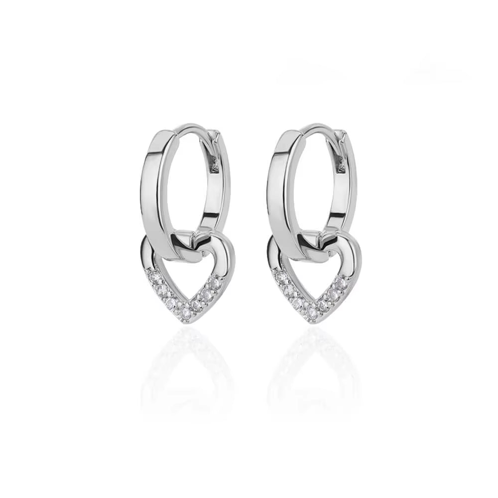 Circle Earrings for Women Vintage Punk Baroque Pearl Earrings Stainless Steel Ear Clip Women Jewelry Imitation Pearl Gift Mujer