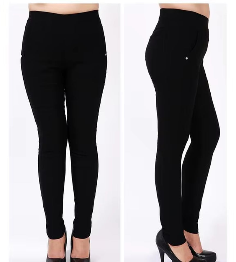 New Extra Large 6XL Women Pants Capris Pants High Waist Stretch Pencil Pants Skinny Trousers for Women Pantalon Sarouel Femme