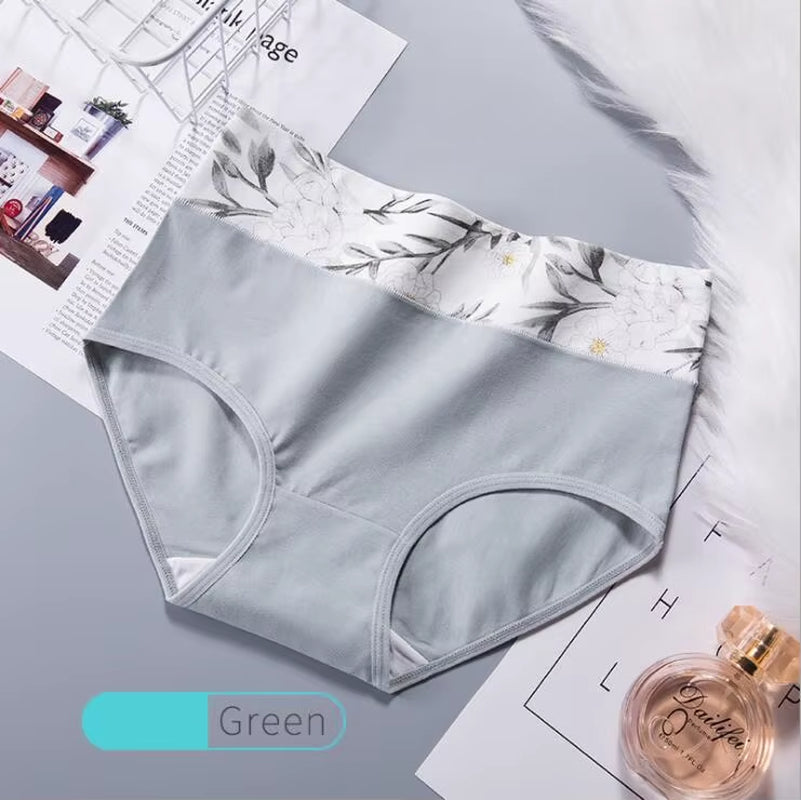 High Waist Women's Cotton Underwear in plus sizes, combining comfort