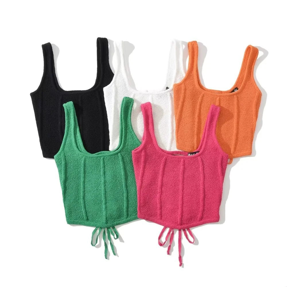 Large collar strap vest