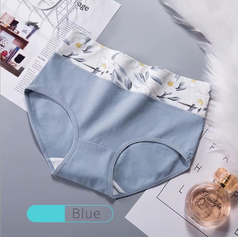 High Waist Women's Cotton Underwear in plus sizes, combining comfort
