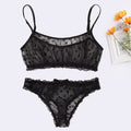 Sexy Ladies Bra Sets Polka Dot Mesh Sexy Lingerie Comfortable Thin Bra and Panty Set Ruffles Transparent Women'S Underwear Panty