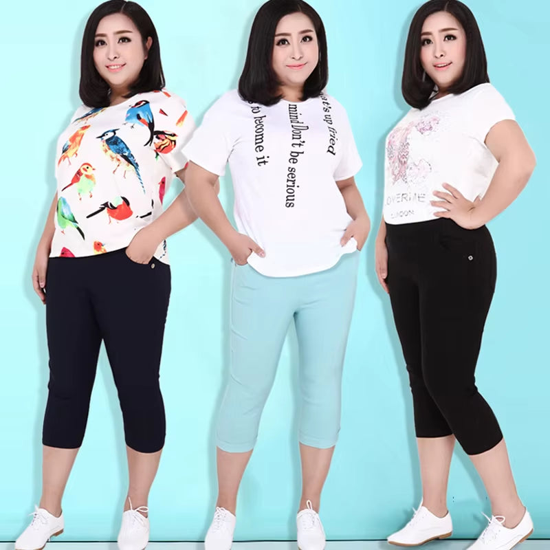 New Extra Large 6XL Women Pants Capris Pants High Waist Stretch Pencil Pants Skinny Trousers for Women Pantalon Sarouel Femme