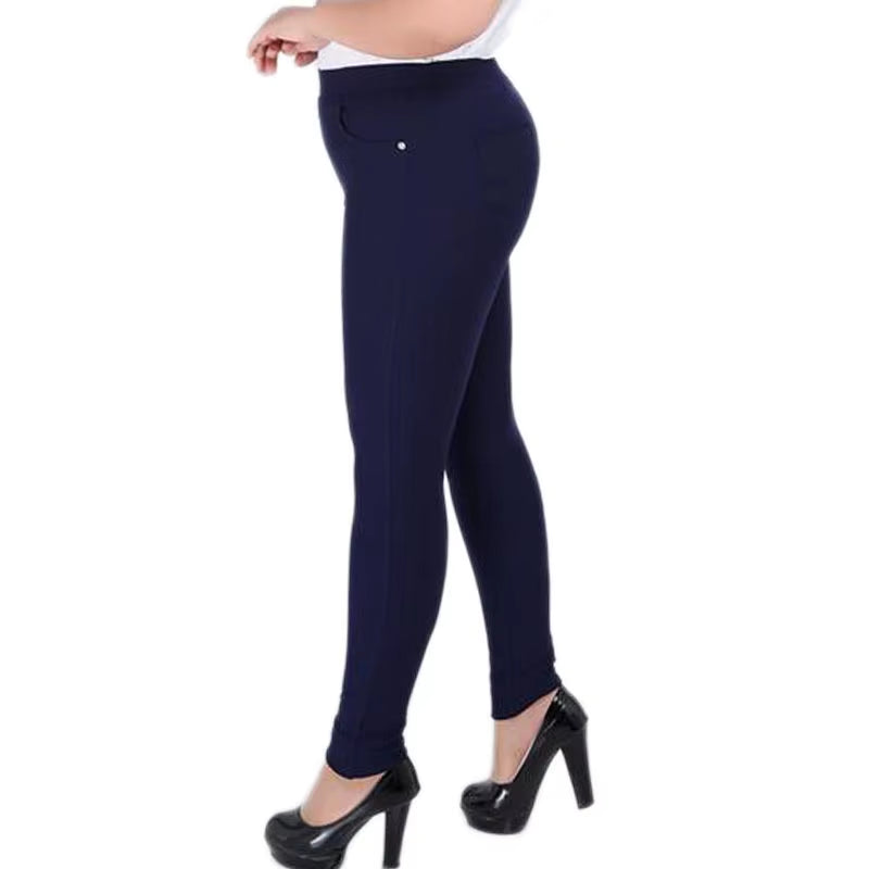 New Extra Large 6XL Women Pants Capris Pants High Waist Stretch Pencil Pants Skinny Trousers for Women Pantalon Sarouel Femme