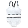 Cotton Girls Bra and Panty Sets Teenage Girls Cotton Padded Training Bra + Panties Kids Sports Bra Panties Underwear