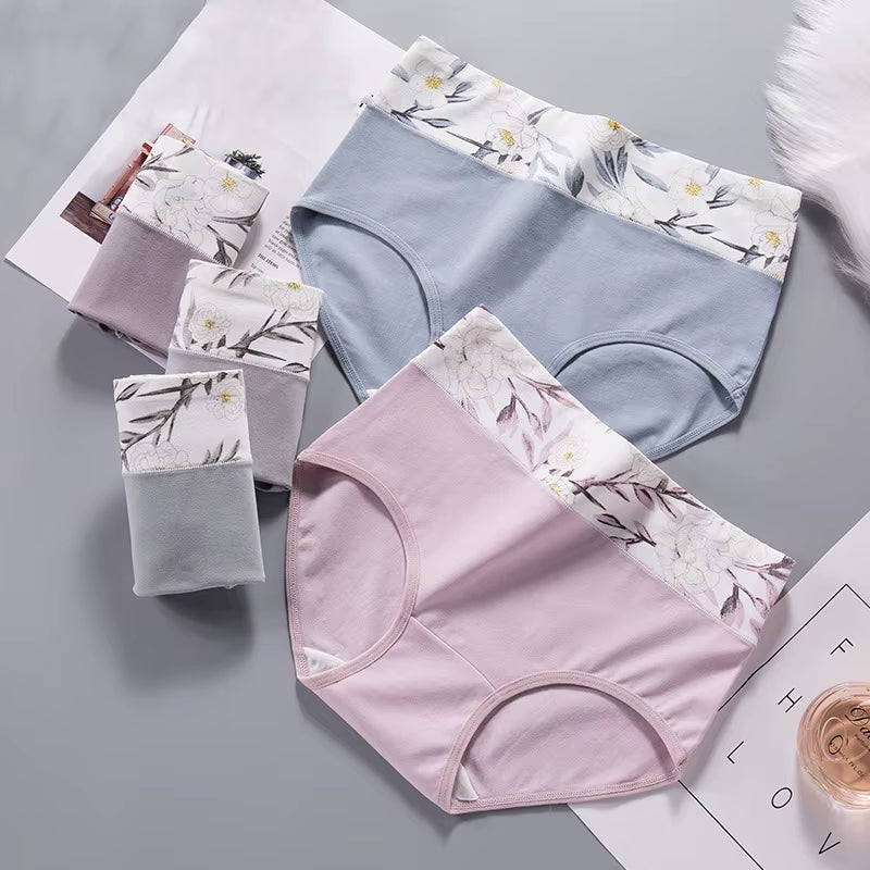 High Waist Women's Cotton Underwear in plus sizes, combining comfort