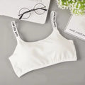 Sexy Seamless Detachable Padded Sling Cotton Bra Casual Letter Printing Bra without Steel Ring Fitness Breathable Ladies Bra
