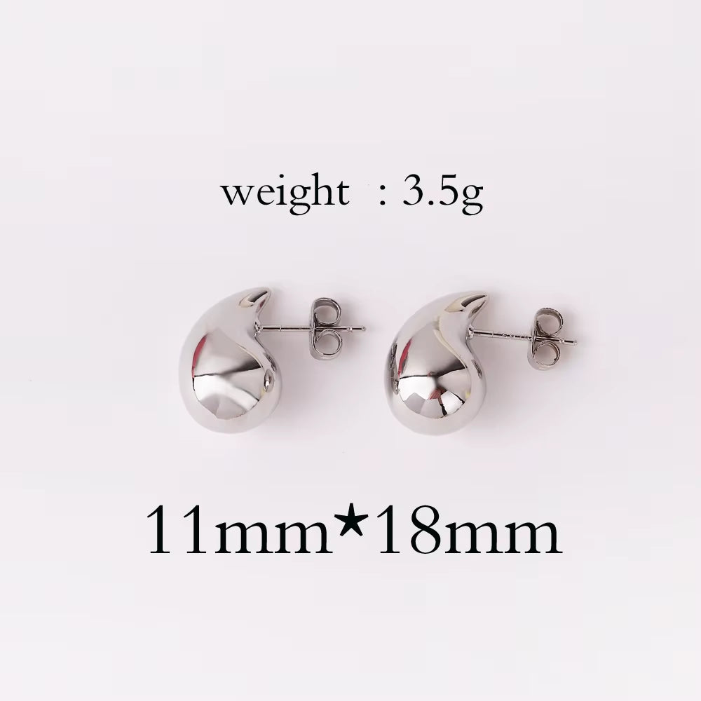 Extra Large Drop Earring Oversized Chunky Hoop Earrings for Women Girl Lightweight Hypoallergenic Gold Plated Big Earrings