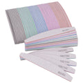 5/10Pcs Professional Nail File Set (150/180 Grit Half‑Moon Sandpaper Files)