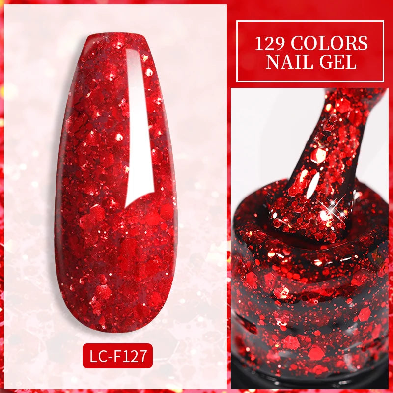 129 Colors 7ML Nail Gel Polish Nail Supplies Vernis Semi Permanent Nail Art Manicure Soak off LED UV Gel Nail Varnishes