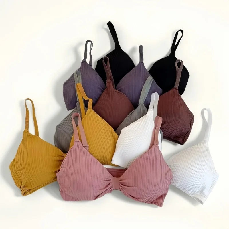 Wire Free Bras for Women Push up Bra Sexy Lingerie Comfort Bra Tops Female Brassiere Seamless Underwear Solid Intimates