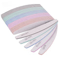 5/10Pcs Professional Nail File Set (150/180 Grit Half‑Moon Sandpaper Files)