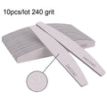 5/10Pcs Professional Nail File Set (150/180 Grit Half‑Moon Sandpaper Files)