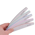 5/10Pcs Professional Nail File Set (150/180 Grit Half‑Moon Sandpaper Files)