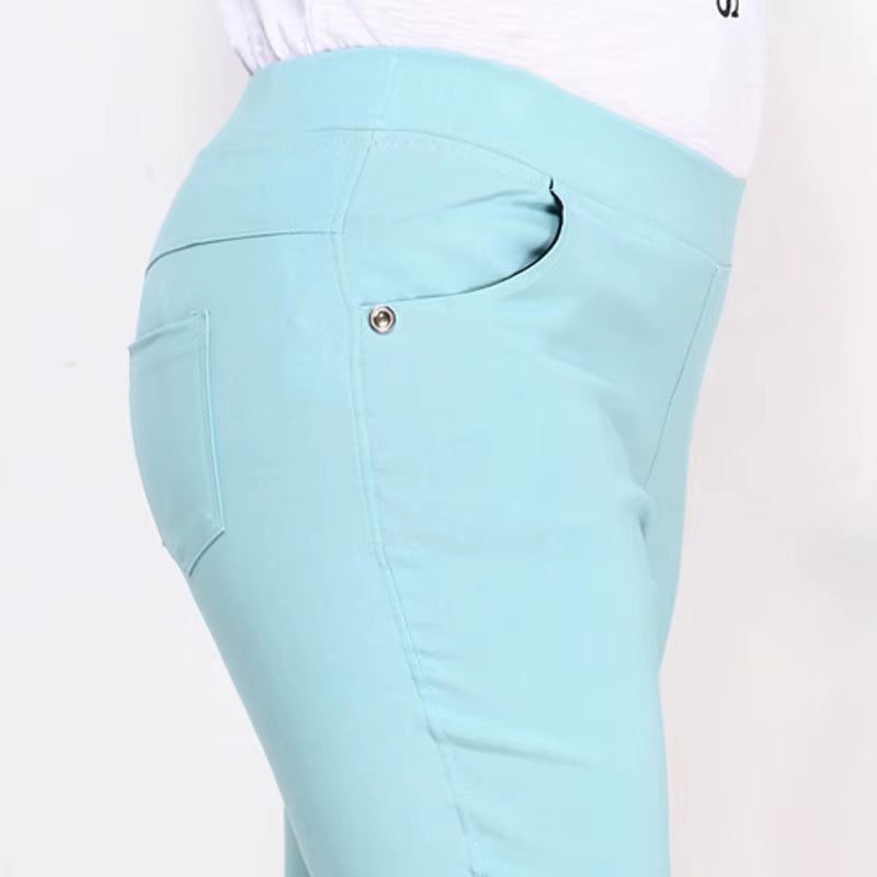 New Extra Large 6XL Women Pants Capris Pants High Waist Stretch Pencil Pants Skinny Trousers for Women Pantalon Sarouel Femme