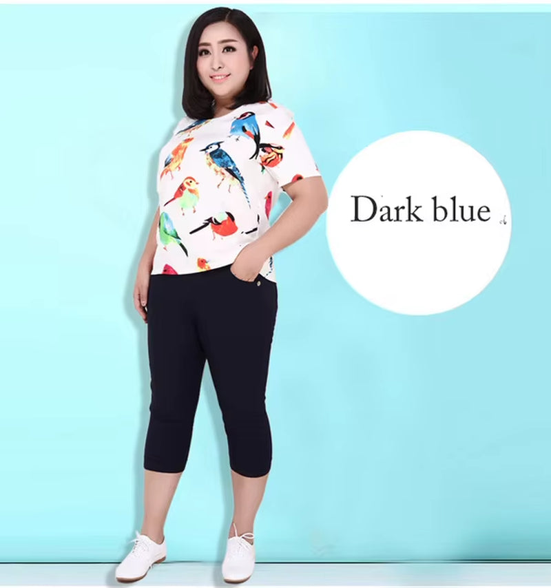 New Extra Large 6XL Women Pants Capris Pants High Waist Stretch Pencil Pants Skinny Trousers for Women Pantalon Sarouel Femme