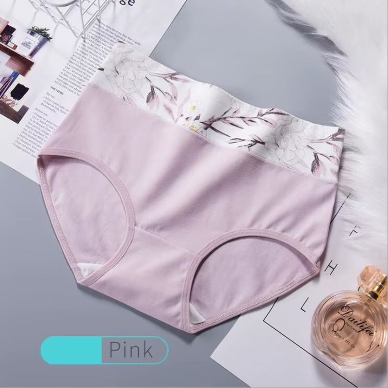 High Waist Women's Cotton Underwear in plus sizes, combining comfort