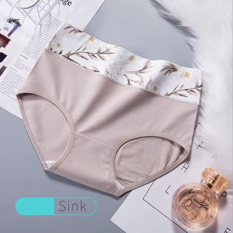 High Waist Women's Cotton Underwear in plus sizes, combining comfort