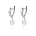 Circle Earrings for Women Vintage Punk Baroque Pearl Earrings Stainless Steel Ear Clip Women Jewelry Imitation Pearl Gift Mujer